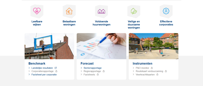 Screenshot van aedesdatacentrum.nl