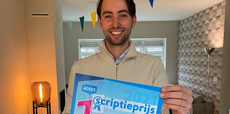 Geertjan Vrolijk won de Aedes Scriptieprijs 2021