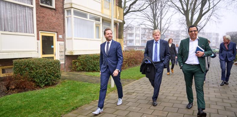werkbezoek minister Hugo de Jonge en Martin van Rijn