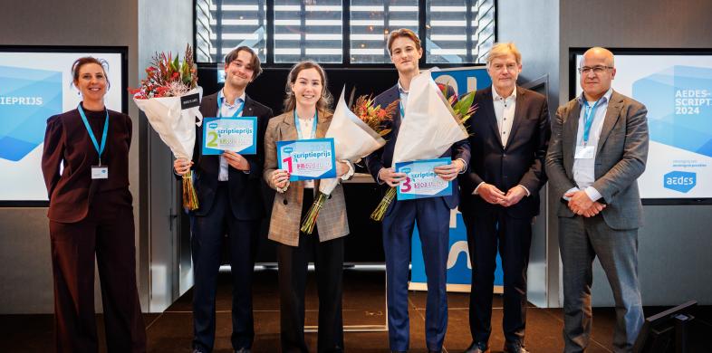Winnaars Aedes-scriptieprijs 2024 met juryleden