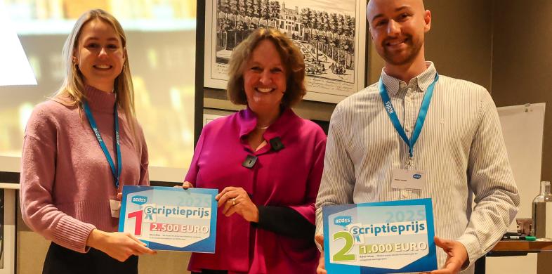 Merle Blom en Ruben Schaap winnen de Aedes-scriptieprijs