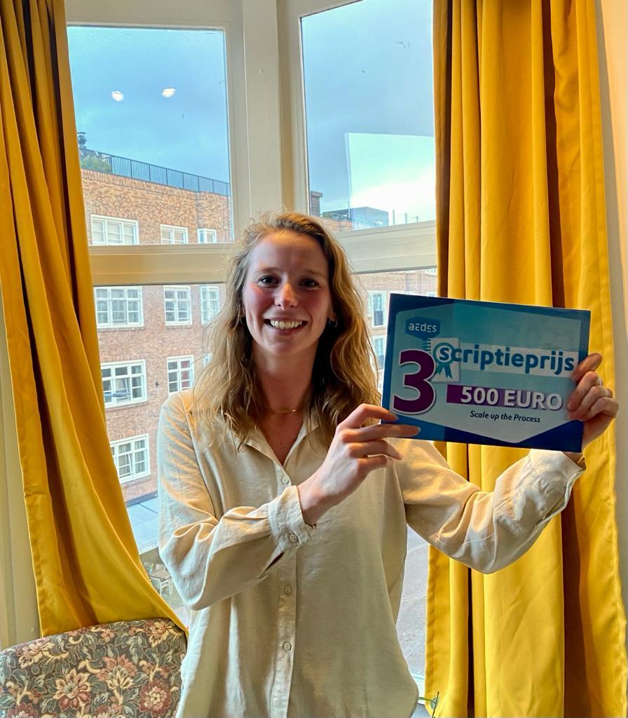 Tessa Meij is derde bij scriptieprijs 2021