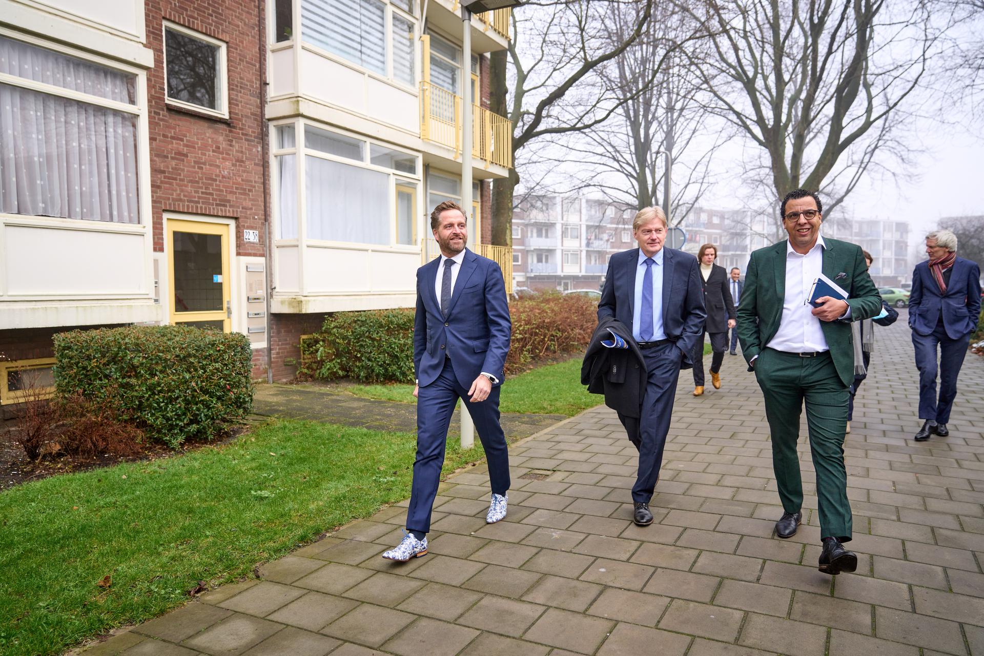 werkbezoek minister Hugo de Jonge en Martin van Rijn