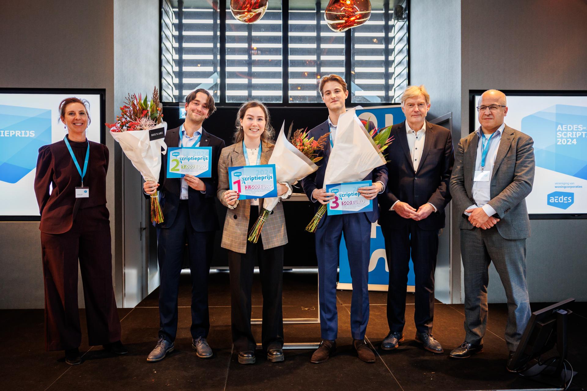 Winnaars Aedes-scriptieprijs 2024 met juryleden