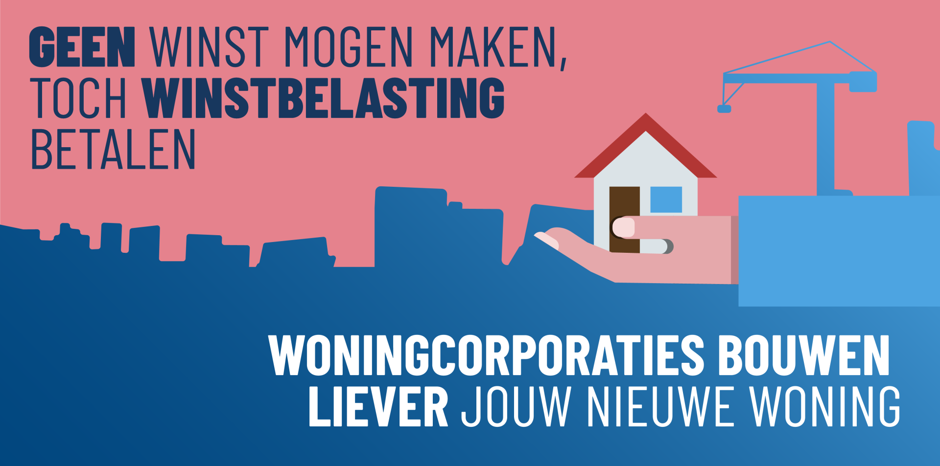 Geen winst mogen maken, maar wél winstbelasting betalen - woningcorporaties bouwen liever jouw nieuwe woning