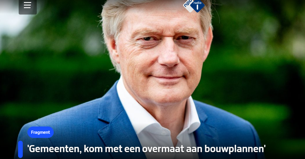 Martin van Rijn: 'Volkshuisvesting gaat over mensen, níet over stenen'
